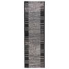 vidaXL Tapete Runner FLORNES Tecido Cinzento PP 7 mm