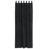 vidaXL Cortinas opacas 2 pcs Preto 140 x 225 cm Veludo