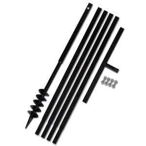 Broca de solo manual 80 mm com tubo de prolongamento 5 m a&ccedil;o