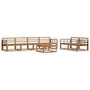 vidaXL Conjunto de Sof&aacute;s para Exterior 7 pcs Natural