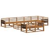 vidaXL Conjunto de Sof&aacute;s para Exterior 9 pcs Natural