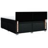 vidaXL Cama com molas/colch&atilde;o 180x200 cm tecido preto