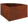 vidaXL Vaso de Canto Ferro Enferrujado 60 x 60 x 35 cm A&ccedil;o corten