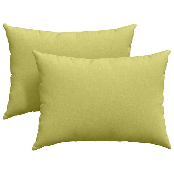 vidaXL Travesseiros de Sofá 2 pcs Verde Claro 70 x 50 cm tecido