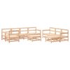 vidaXL 10 pcs conjunto lounge de jardim pinho maci&ccedil;o