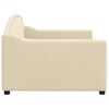 vidaXL Sof&aacute;-cama 90x200 cm tecido cor creme