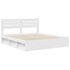 vidaXL Estrutura da Cama com cabeceira Branco 180 x 200 cm