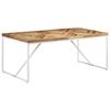 vidaXL Mesa de jantar 180x90x76 cm madeira ac&aacute;cia maci&ccedil;a e mangueira