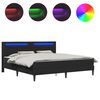 vidaXL Estrutura da Cama Preto 180 x 200 cm Couro Sint&eacute;tico