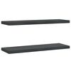 vidaXL Prateleiras de parede 2 pcs 75x23,5cm a&ccedil;o inoxid&aacute;vel prateado