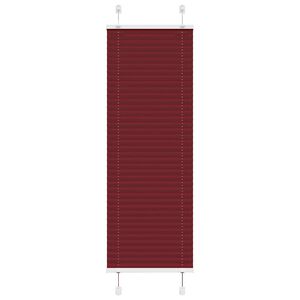 vidaXL Plissado Cego Bord&eacute;us Vermelho 40x100 cm Largura Tecido 39,4 cm
