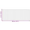 vidaXL Tapete retangular 80x200 cm bambu cor natural