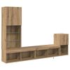 vidaXL Unidades de Parede para TV Montado na parede Carvalho Artesanal