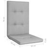 vidaXL Almofad&otilde;es para cadeiras de jardim 2 pcs 120x50x5cm cinzento