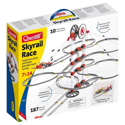 Quercetti Conj. pista de corrida de berlindes 187 pcs Skyrail Race