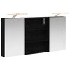 vidaXL Conjunto de Arm&aacute;rios para Banheiro 3 pcs 100 x 10,5 x 50 cm