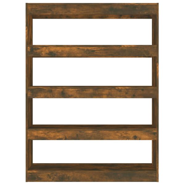 vidaXL Estante/divis&oacute;ria 100x30x135 cm cor carvalho fumado