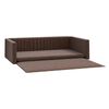 vidaXL Cama/ninho para bagageira carro 90x60cm aspeto linho castanho