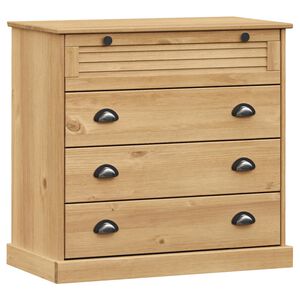 vidaXL Arm&aacute;rio com gavetas VIGO 80x40x76 cm madeira de pinho maci&ccedil;a