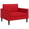 vidaXL Poltrona XL Vermelho Couro Sint&eacute;tico