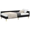 vidaXL Estrutura de Cama de Canto com Colch&atilde;o 2 unid. Verde tecido