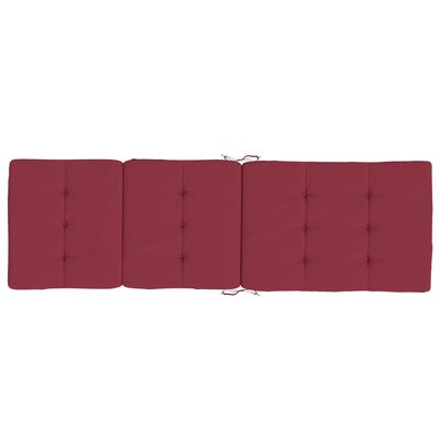 vidaXL Almofadões p/ cadeira terraço 2pcs tecido oxford vermelho tinto