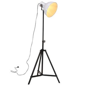 vidaXL Candeeiro de p&eacute; 25 W 61x61x90/150 cm E27 branco