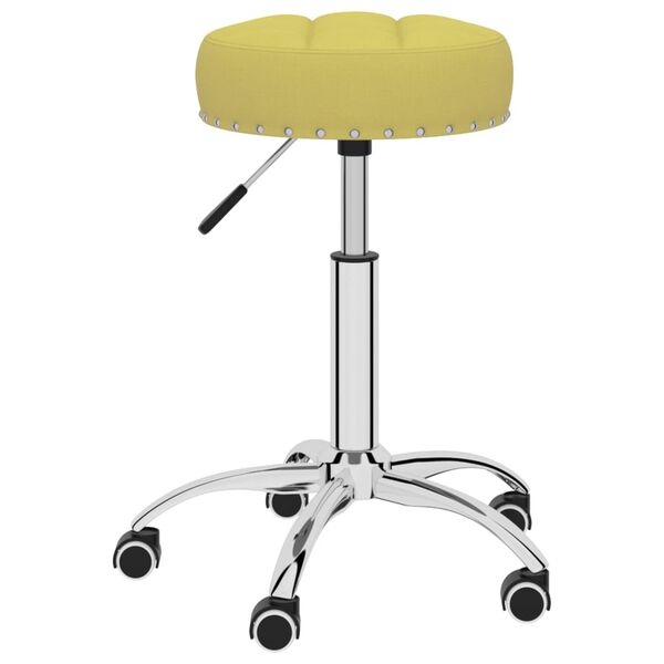 vidaXL Cadeiras de jantar girat&oacute;rias 4 pcs tecido verde