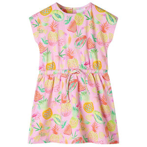Vestido de crian&ccedil;a rosa suave 104