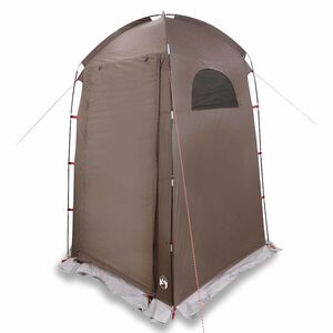 vidaXL Tenda para duche imperme&aacute;vel castanho