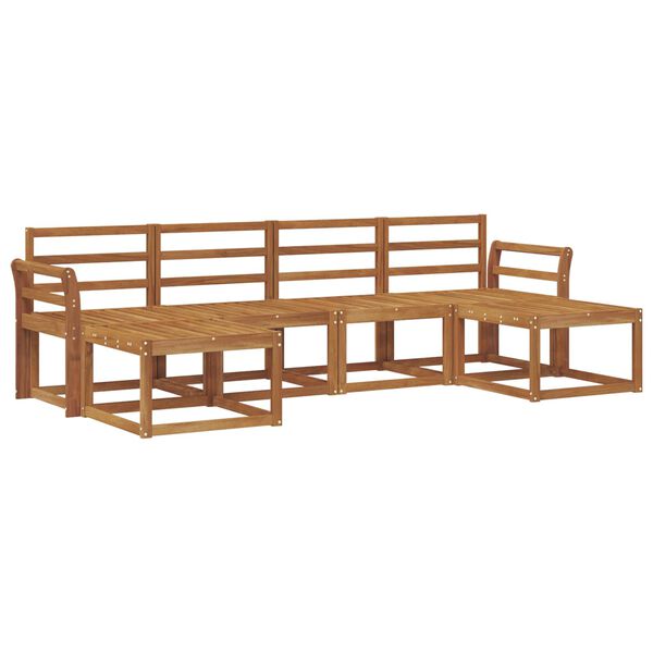 vidaXL Conjunto de Sof&aacute;s para Exterior 6 pcs Natural