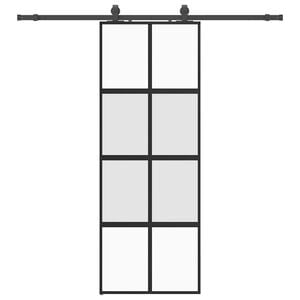 vidaXL Porta deslizante c/ conj. ferragens 76x205 cm vidro temperado