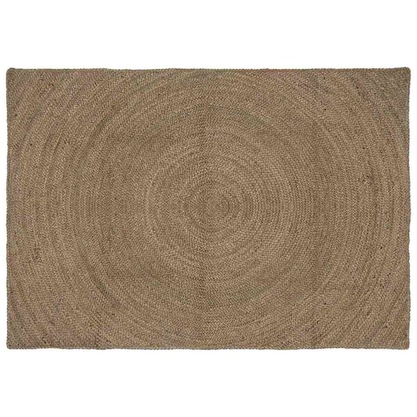 vidaXL Tapetes de &aacute;rea Retangular Cinzeto 120 x 170 cm Juta