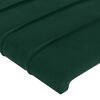 vidaXL Cabeceiras verde-escuro 144x5x78/88 cm veludo