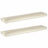 vidaXL Conjunto de Almofadas para Palete 2 unid. Tecido Oxford Creme