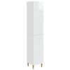 vidaXL Conjunto de Gabinete 2 pcs Branco Brilhante