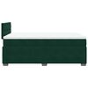 vidaXL Cama com molas/colch&atilde;o 140x190 cm veludo verde-escuro