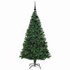 vidaXL &Aacute;rvore de Natal Artificial Verde 180 cm PVC, A&ccedil;o e Pl&aacute;stico