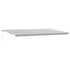 vidaXL Toldo retr&aacute;til manual 600x300 cm antracite e branco