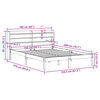 vidaXL Cama sem colch&atilde;o 150x200 cm madeira de pinho maci&ccedil;a