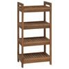 vidaXL Prateleira de Banheiro Natural 45 x 30 x 97 cm