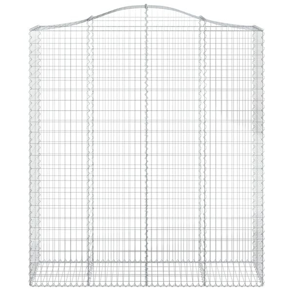 vidaXL Cestos gabi&atilde;o arqueados 11 pcs 200x50x220/240 ferro galvanizado