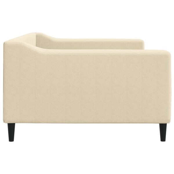 vidaXL Sof&aacute;-cama 100x200 cm tecido cor creme