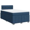 vidaXL Cama boxspring com colch&atilde;o 120x190 cm tecido azul
