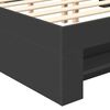 vidaXL Estrutura da Cama Preto 120 x 200 cm Madeira processada