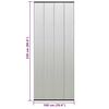 vidaXL Cortina para porta anti-insetos 100x220 cm poliéster preto