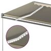vidaXL Toldo automático com LED e sensor de vento 600x300 cm cor creme