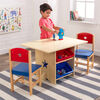 KidKraft Conjunto de mesa e 2 cadeiras com estrelas
