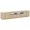 vidaXL Gabinete de TV LED HOORN 3 unid. Carvalho Sonoma