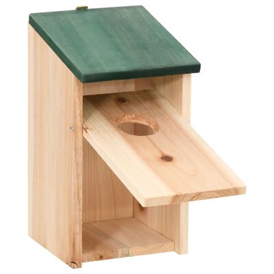 vidaXL Casas para pássaros 10 pcs 12x12x22 cm madeira de abeto maciça